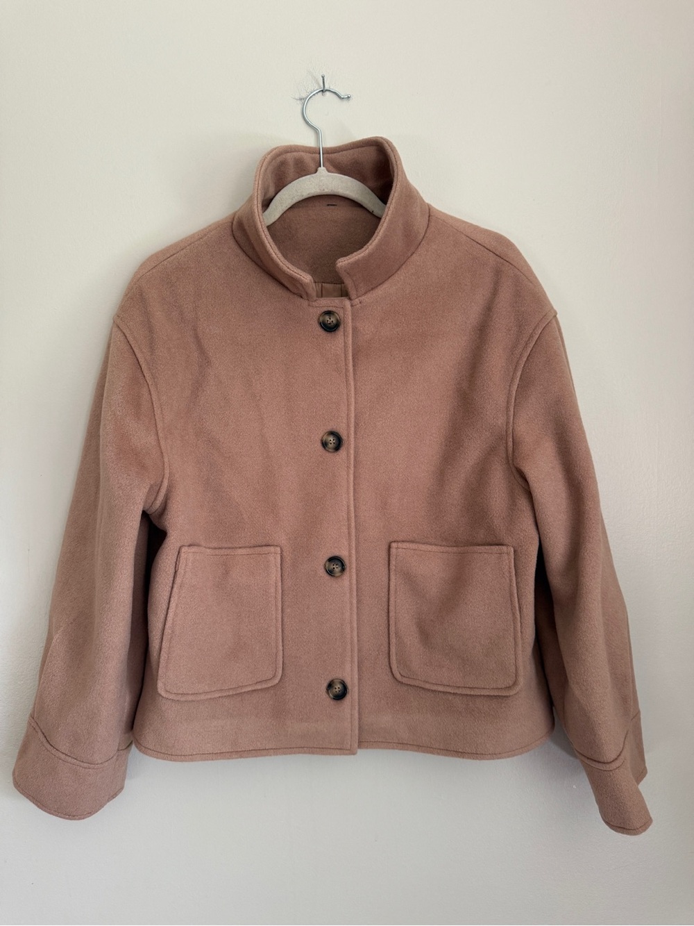 NWOT Women's Camel Button Jacket, size large